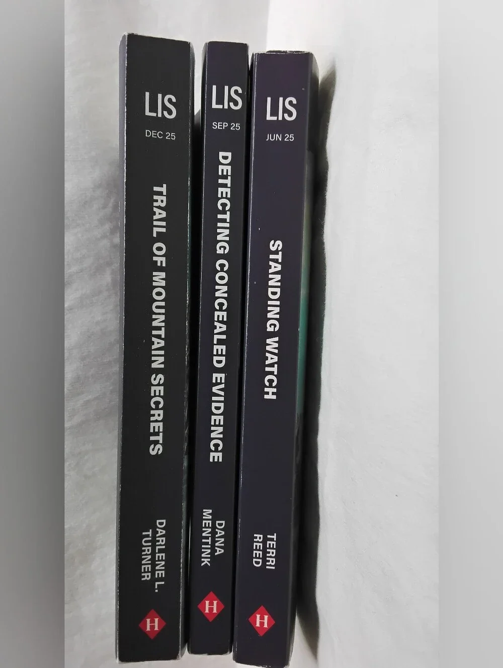 Avon Love Inspired Suspense Book Set - Teal, Black, Blue Covers